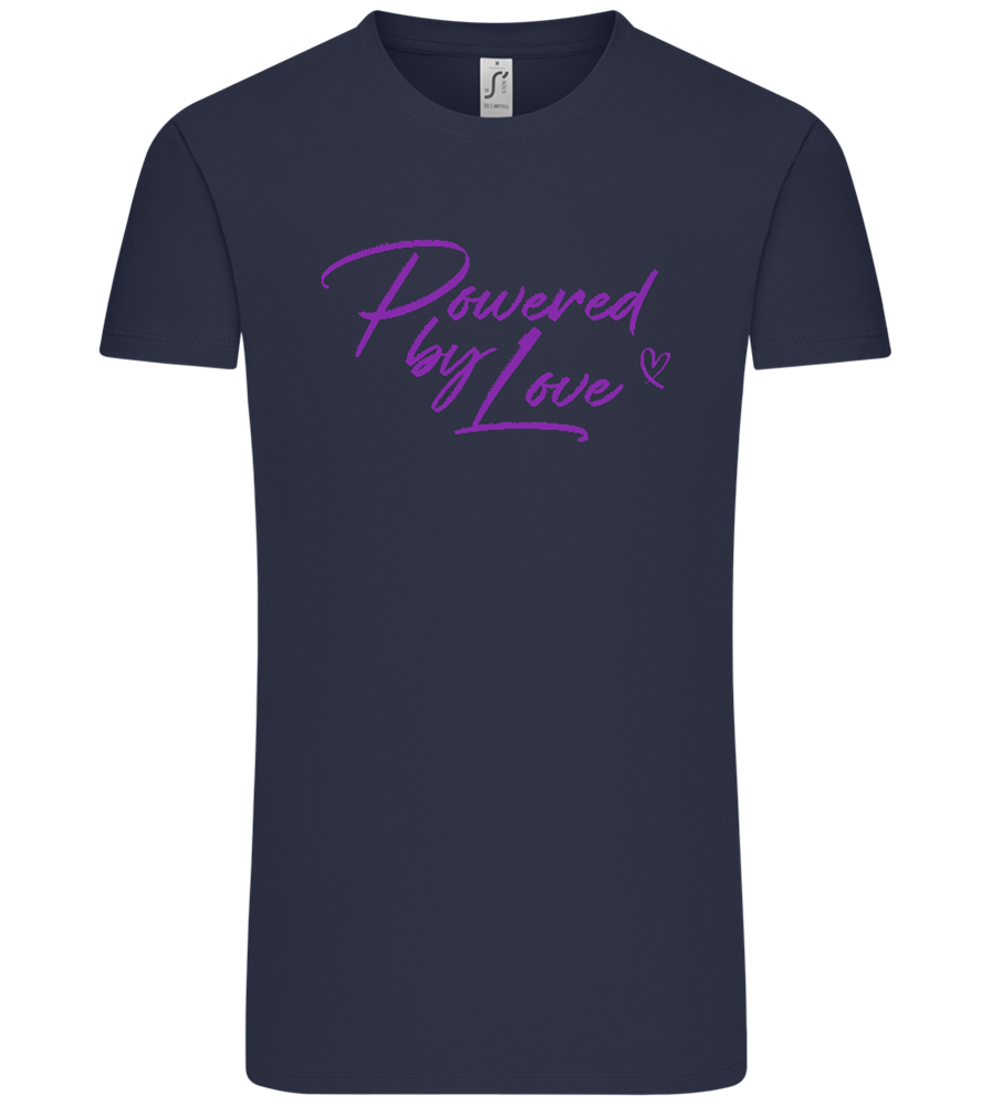 Powered By Love Design - Comfort Unisex T-Shirt_FRENCH NAVY_front
