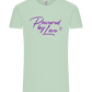 Powered By Love Design - Comfort Unisex T-Shirt_ICE GREEN_front