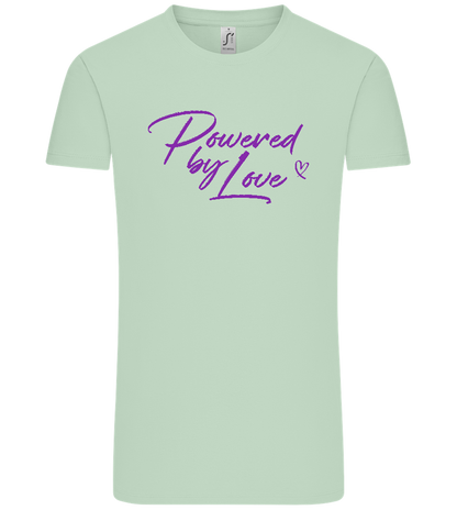 Powered By Love Design - Comfort Unisex T-Shirt_ICE GREEN_front