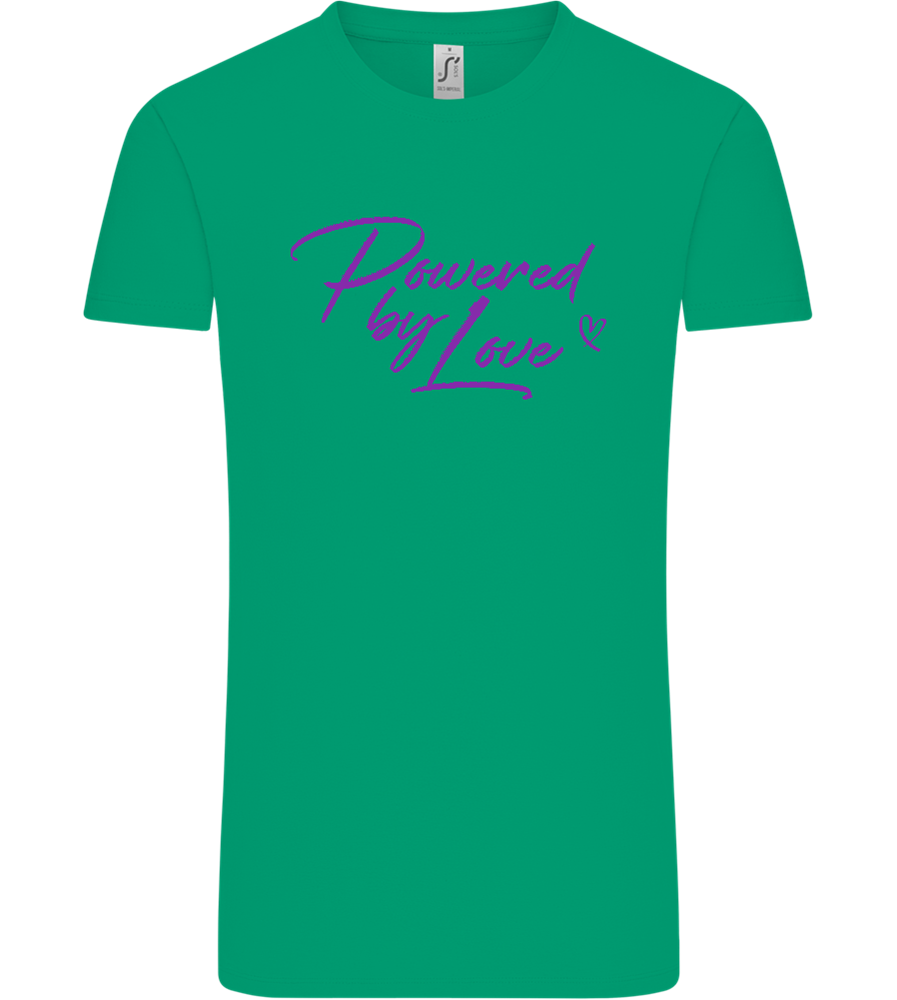 Powered By Love Design - Comfort Unisex T-Shirt_SPRING GREEN_front