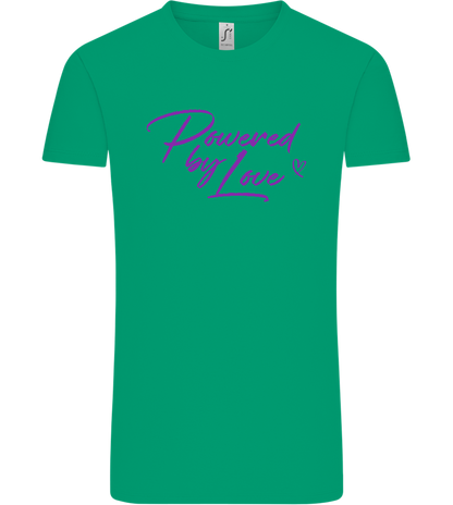 Powered By Love Design - Comfort Unisex T-Shirt_SPRING GREEN_front