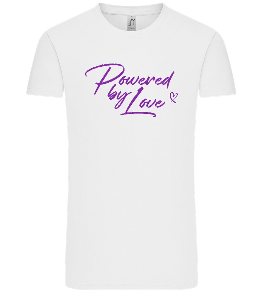 Powered By Love Design - Comfort Unisex T-Shirt_WHITE_front
