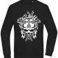 Skull With Flames Design - Comfort Essential Unisex Sweater_BLACK_front