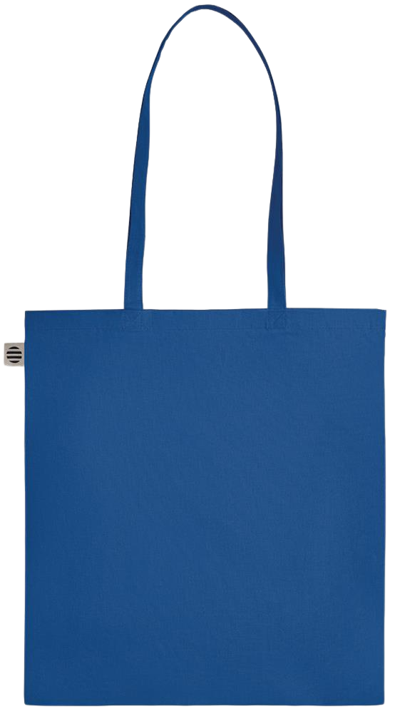 Zodiac Libra Design - Essential colored organic cotton tote bag_ROYAL BLUE_back