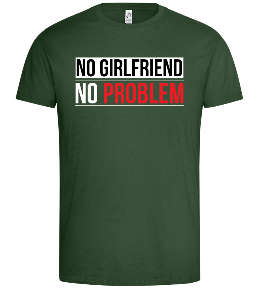 No Girlfriend Design - Premium men's t-shirt_GREEN BOTTLE_front