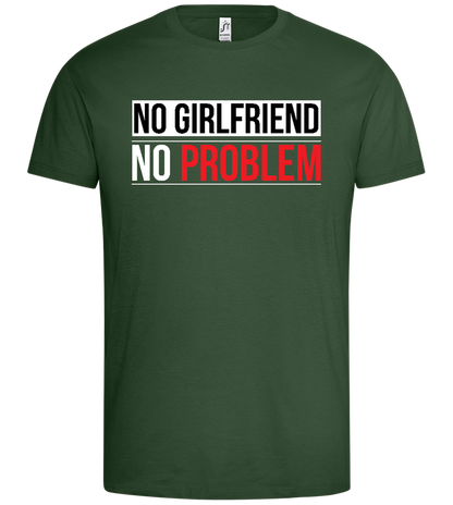 No Girlfriend Design - Premium men's t-shirt_GREEN BOTTLE_front