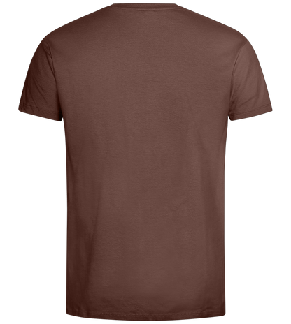 No Girlfriend Design - Premium men's t-shirt_CHOCOLATE_back