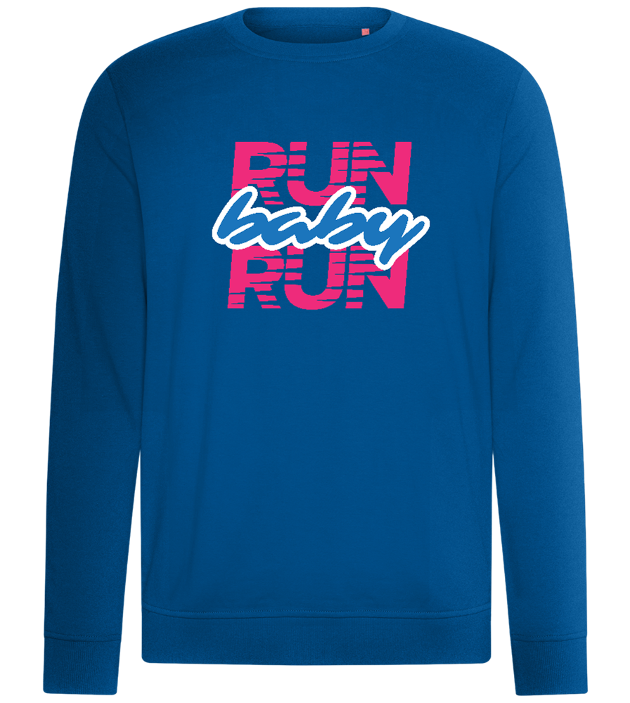 Run Baby Run Design - Comfort unisex sweater_ROYAL_front