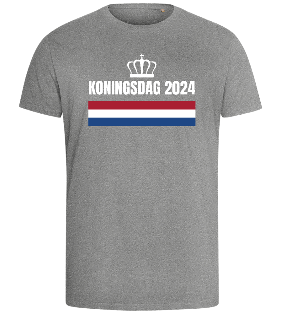 Kingsday Flag Design - Comfort men's fitted t-shirt_ORION GREY_front