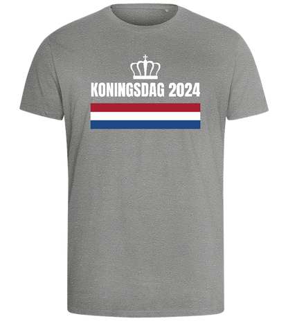 Kingsday Flag Design - Comfort men's fitted t-shirt_ORION GREY_front