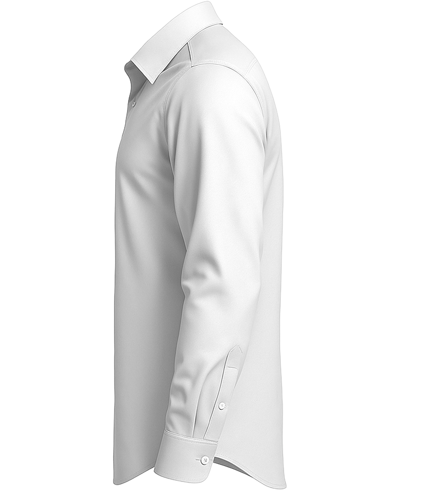 Comfort men's long sleeve stretch dress shirt_WHITE_left