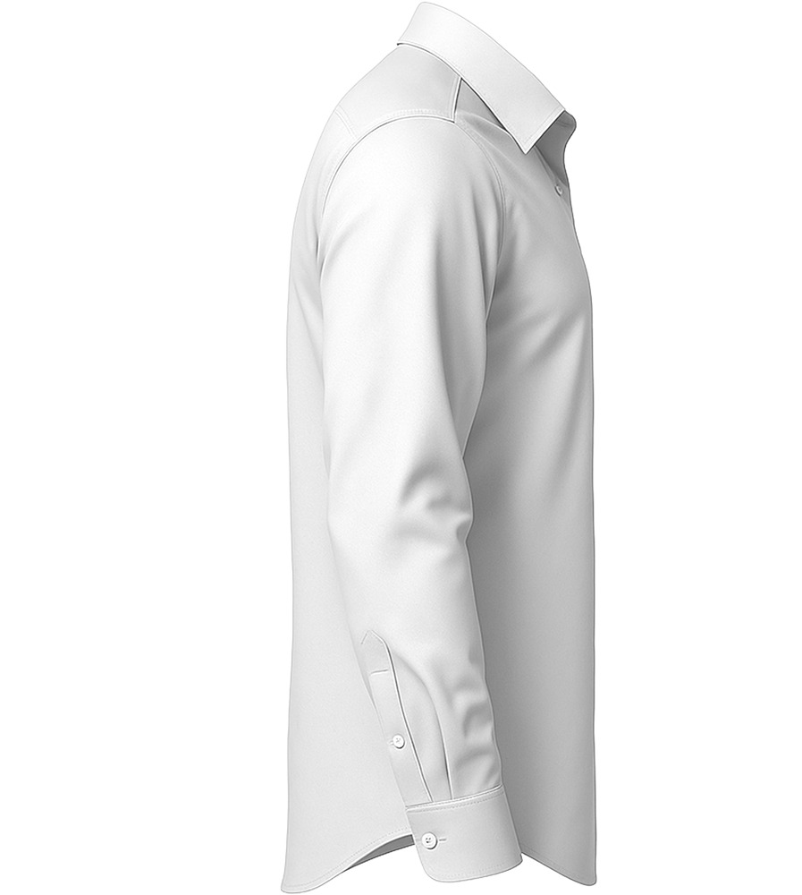 Comfort men's long sleeve stretch dress shirt_WHITE_right