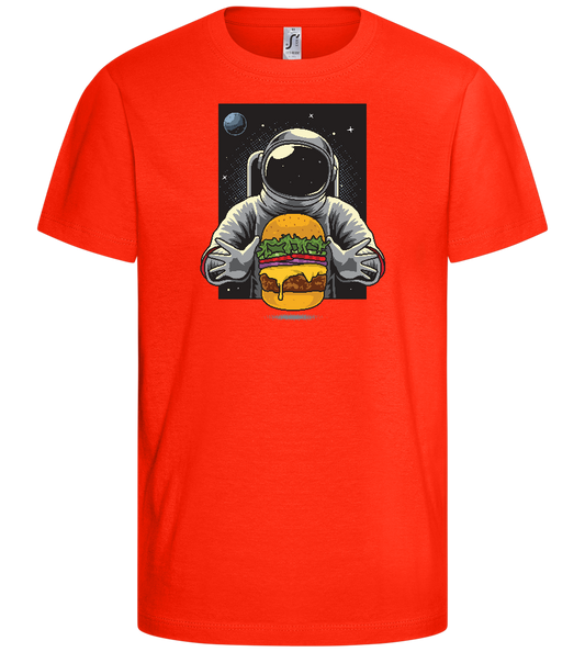 Spaceman Burger Design - Comfort kids fitted t-shirt_RED_front