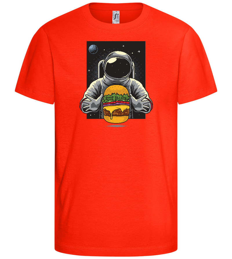 Spaceman Burger Design - Comfort kids fitted t-shirt_RED_front