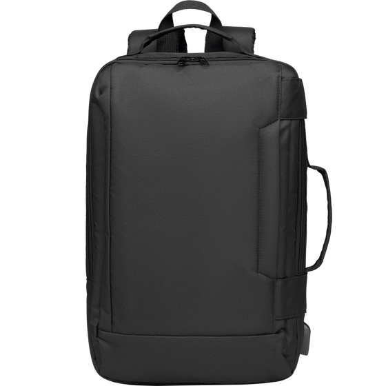 Laptop Backpack with USB (16")_BLACK_front