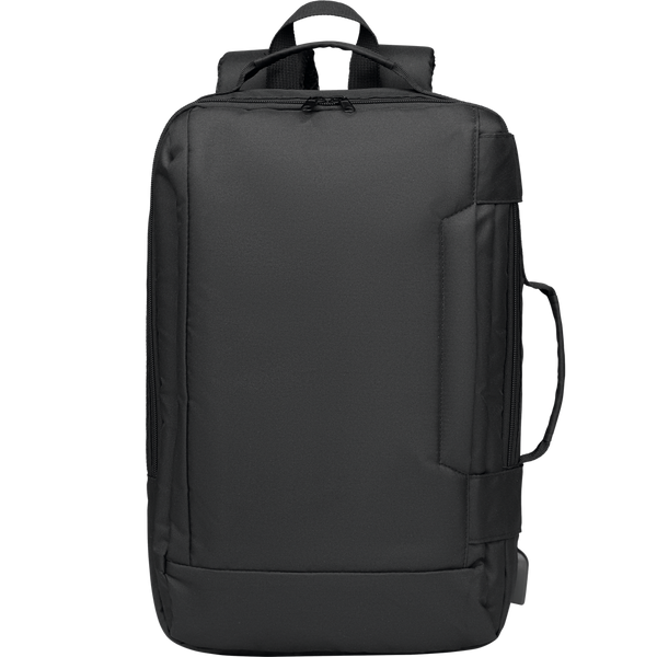 Laptop Backpack with USB (16")_BLACK_front