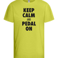 Keep Calm and Pedal On Design - Basic kids t-shirt_GREEN APPLE_front