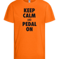 Keep Calm and Pedal On Design - Basic kids t-shirt_ORANGE_front