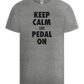 Keep Calm and Pedal On Design - Basic kids t-shirt_ORION GREY_front