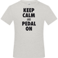 Keep Calm and Pedal On Design - Basic kids t-shirt_VIBRANT WHITE_front