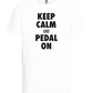 Keep Calm and Pedal On Design - Basic kids t-shirt_WHITE_front