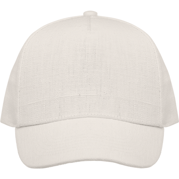 5-Panel Hemp Baseball Cap_BEIGE_front