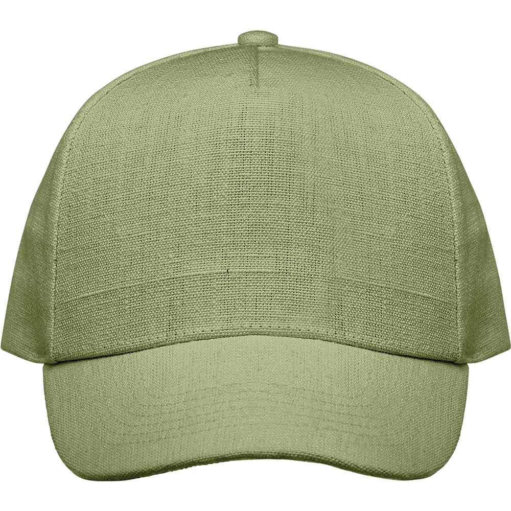 5-Panel Hemp Baseball Cap_GREEN_front
