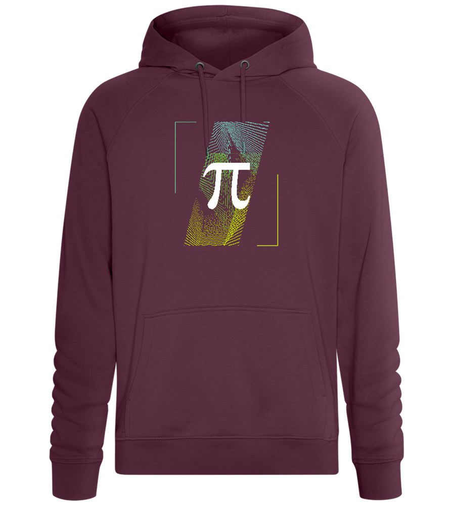 Pi Sign Design - Comfort unisex hoodie_BORDEAUX_front