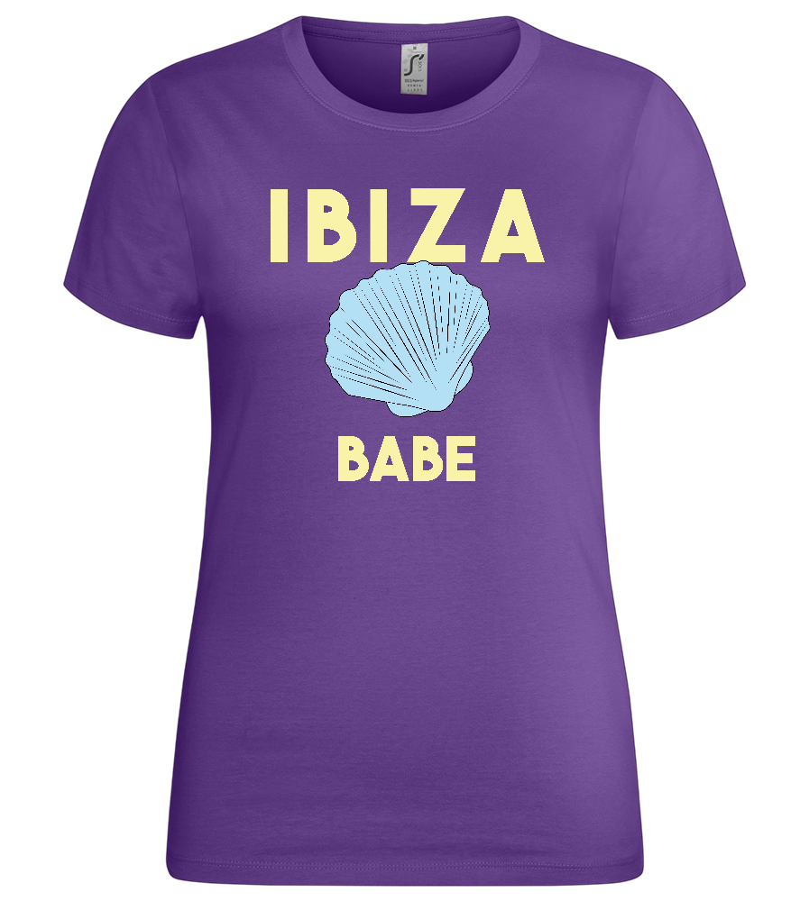 Ibiza Babe Design - Premium women's t-shirt_DARK PURPLE_front