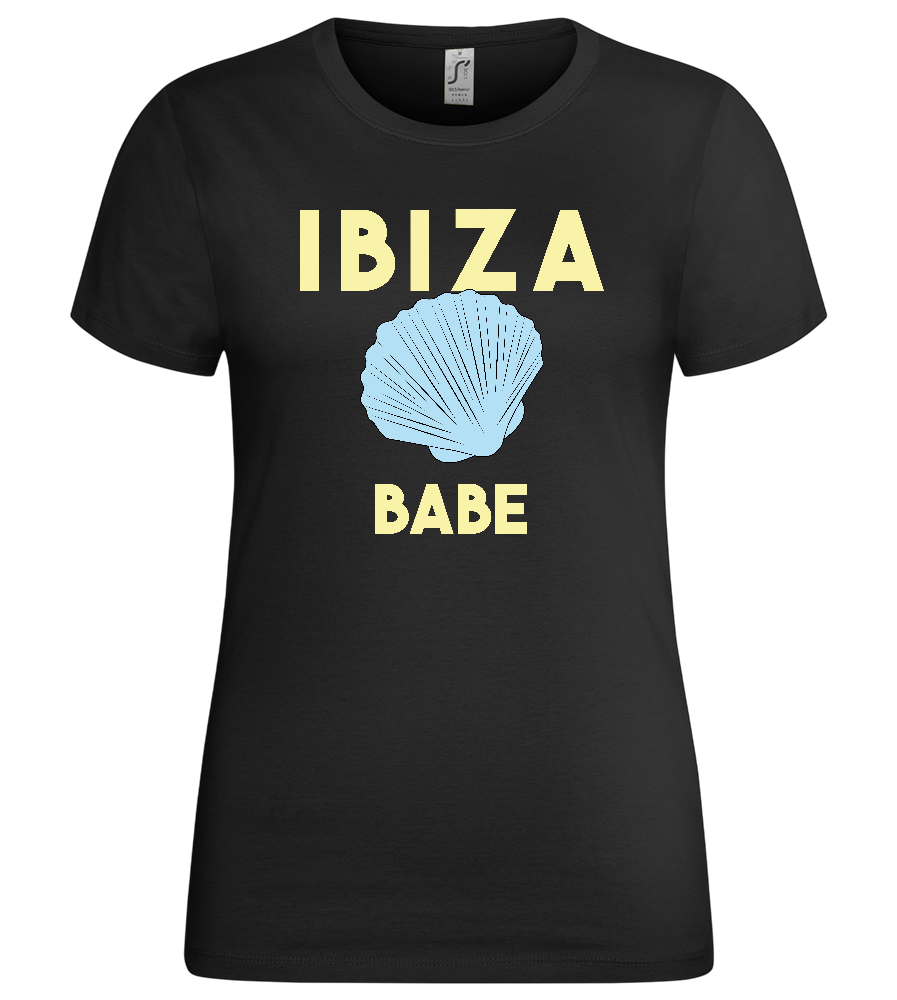 Ibiza Babe Design - Premium women's t-shirt_DEEP BLACK_front