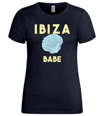 Ibiza Babe Design - Premium women's t-shirt_FRENCH NAVY_front