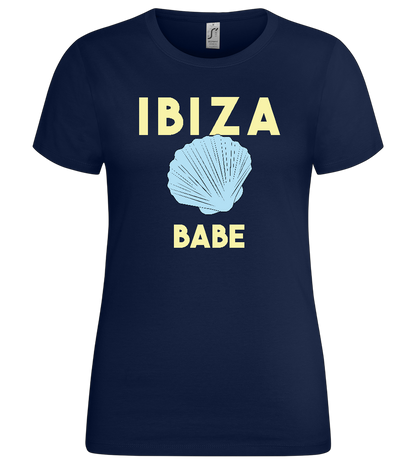 Ibiza Babe Design - Premium women's t-shirt_MARINE_front