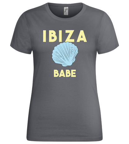 Ibiza Babe Design - Premium women's t-shirt_MOUSE GREY_front