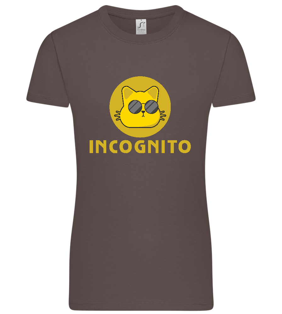 Incognito Design - Premium women's t-shirt_DARK GRAY_front