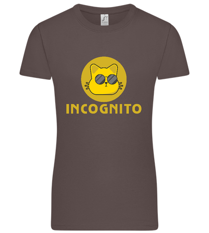 Incognito Design - Premium women's t-shirt_DARK GRAY_front