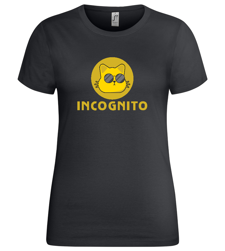 Incognito Design - Premium women's t-shirt_DARK GRAY_front