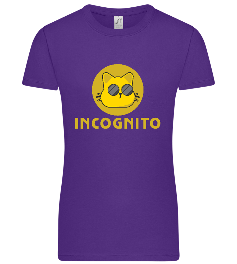 Incognito Design - Premium women's t-shirt_DARK PURPLE_front