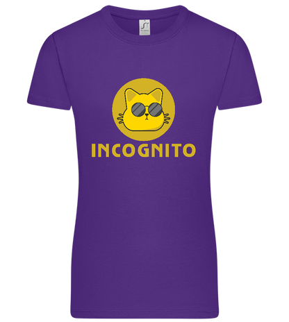 Incognito Design - Premium women's t-shirt_DARK PURPLE_front