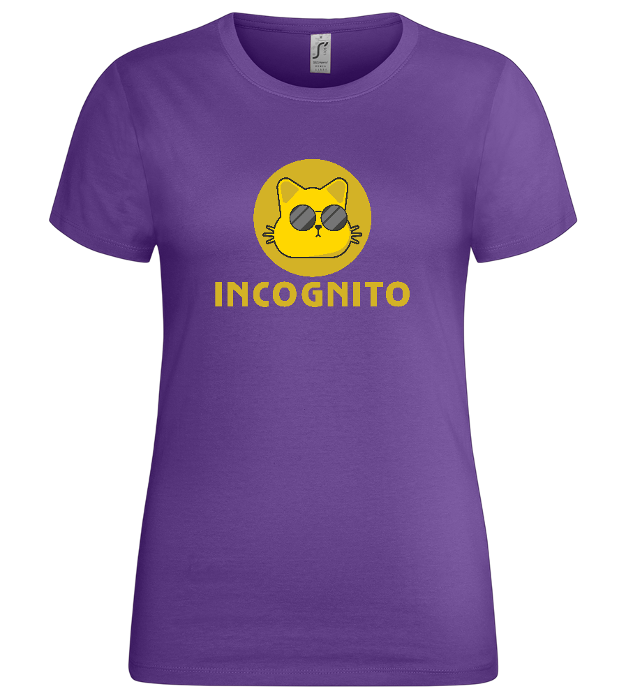 Incognito Design - Premium women's t-shirt_DARK PURPLE_front