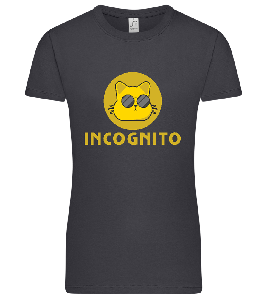 Incognito Design - Premium women's t-shirt_MOUSE GREY_front