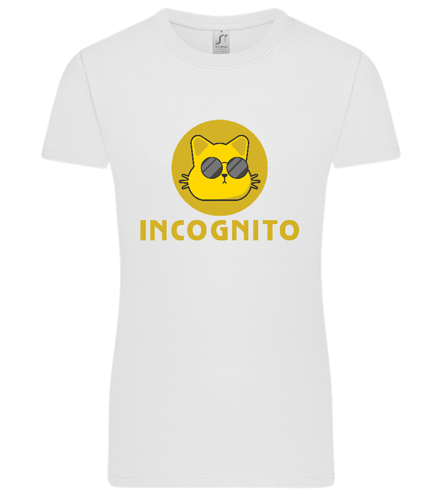 Incognito Design - Premium women's t-shirt_WHITE_front