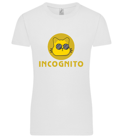 Incognito Design - Premium women's t-shirt_WHITE_front