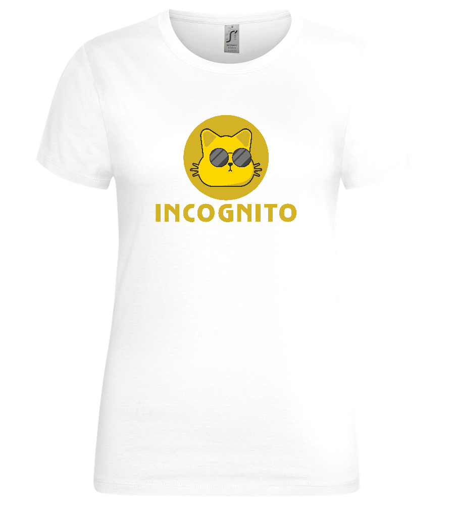 Incognito Design - Premium women's t-shirt_WHITE_front