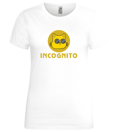 Incognito Design - Premium women's t-shirt_WHITE_front