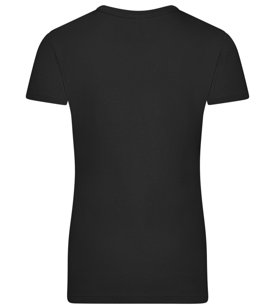 Incognito Design - Premium women's t-shirt_DEEP BLACK_back