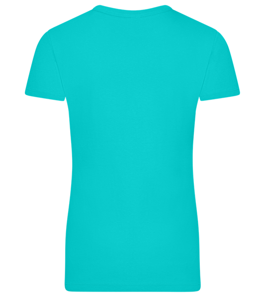 Liberté Égalité Bisexualité Design - Premium women's t-shirt_CARIBBEAN BLUE_back