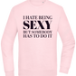 I Hate Being Sexy Design - Comfort Essential Unisex Sweater_LIGHT PEACH ROSE_front