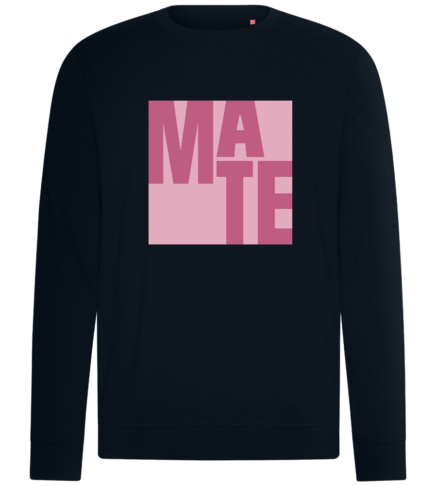 Mate Text Design - Comfort unisex sweater_BLACK_front