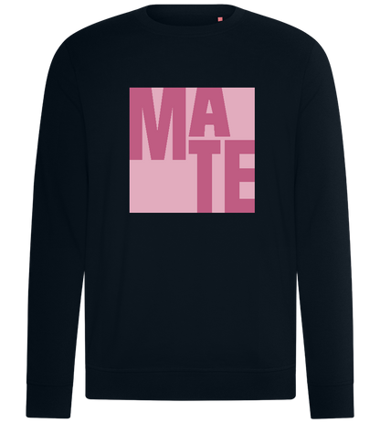 Mate Text Design - Comfort unisex sweater_BLACK_front