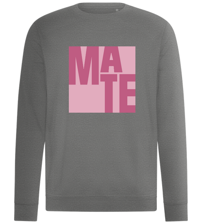 Mate Text Design - Comfort unisex sweater_ORION GREY II_front